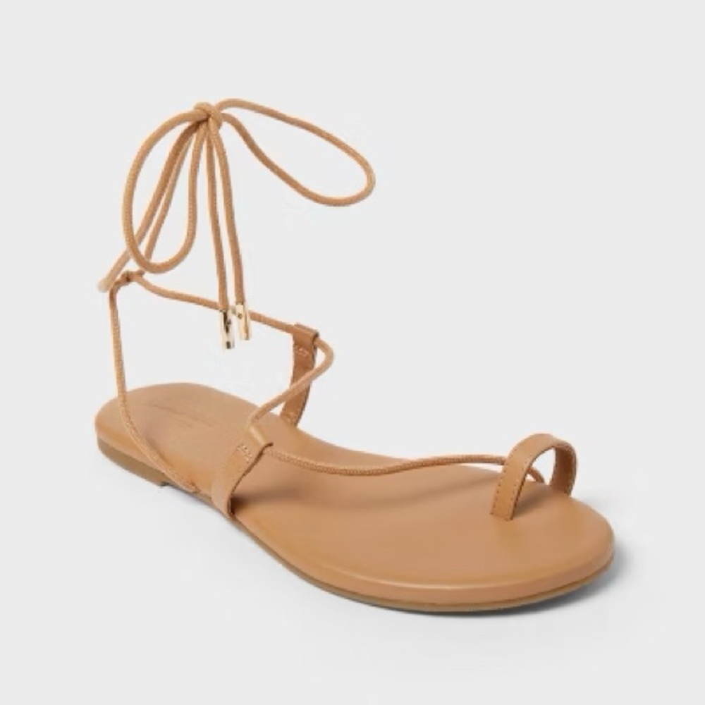 Universal Thread Tan Lace-Up Sandals